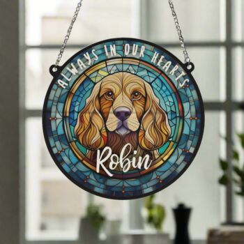 Cocker Spaniel Golden Memorial Suncatcher, 4 of 6