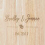 Personalised Couple’s Heart Chopping Board, thumbnail 3 of 3