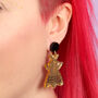 Acrylic Bee Earrings, thumbnail 1 of 7