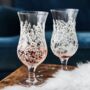 Set Of Two Snowy Design Cocktail Glasses, thumbnail 3 of 4