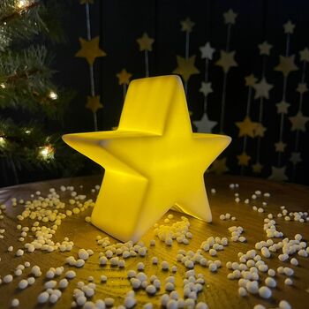 Small White Light Up Star Decoration, 2 of 5
