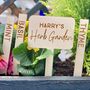 Personalised Set Of Five Herb Garden Plant Markers, thumbnail 2 of 3