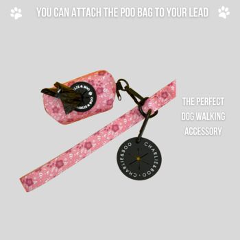 Pink Floral Dog Poo Bag Holder, 4 of 5