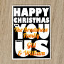 Personalised Names Christmas Card For Family, thumbnail 5 of 8