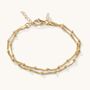 Duo Bead Bracelet Silver Or 18ct Gold Vermeil Plate, thumbnail 6 of 8