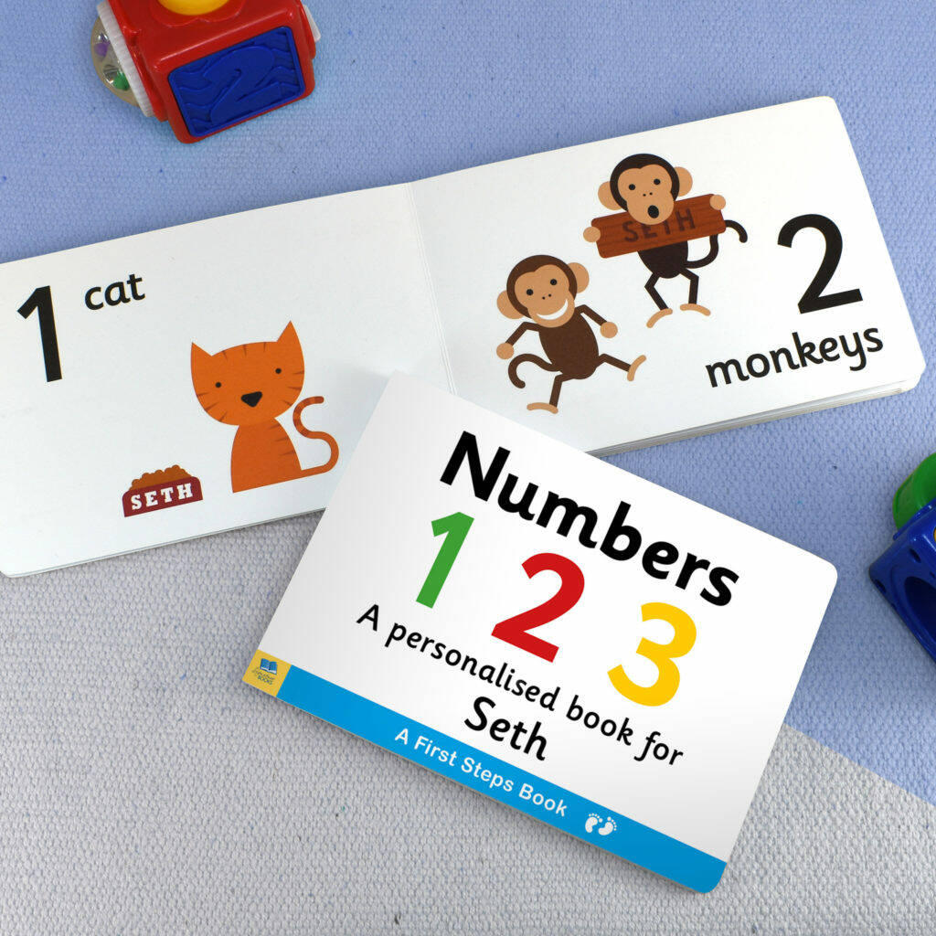 First Steps Numbers Personalised Board Book, 1 of 5