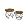 Set Of Two Brown Side Coffee Tables, thumbnail 4 of 6