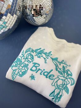 Bride Sweater With Personalised Forever Sleeve, 4 of 9