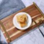 Wooden Serving Platters Tray With Metal Handles, thumbnail 2 of 7
