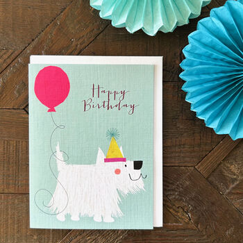 Mini Westie Birthday Card, 3 of 5