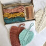Macrame Feather Wall Hanging Craft Kit, thumbnail 1 of 10