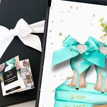 Blue Heels Luxury Scented Valentines Card, 4 of 9