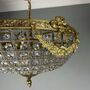 Brass Half Basket Empire Chandelier, thumbnail 6 of 6