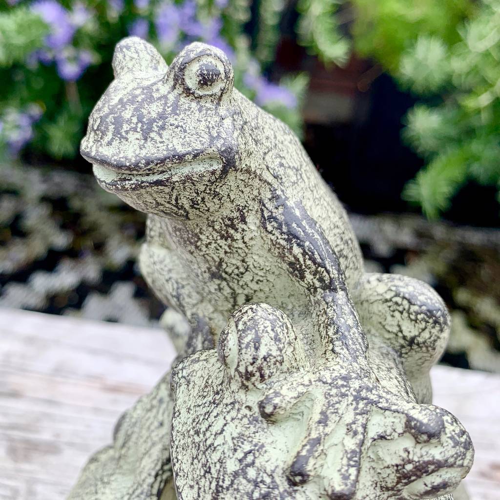 Three Frogs Garden Ornament By London Garden Trading