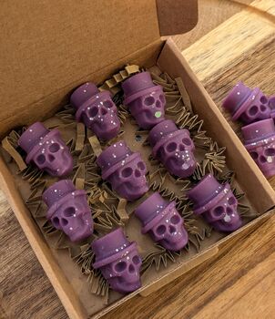 Toffee Apple Skull Shaped Wax Melts For Halloween, 2 of 7