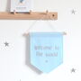 Welcome To The World Nursery Banner, thumbnail 1 of 5