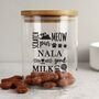 Cat Treats Personalised Glass Jar Bamboo Lid, thumbnail 6 of 6