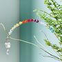 Rainbow Crystal Plant Stake With Swarovski Butterfly Suncatcher, thumbnail 1 of 8