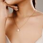Minimal White Lily Of The Valley Necklace, thumbnail 1 of 8