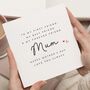 Mum Mothers Day Card From Son Daughter, thumbnail 1 of 6