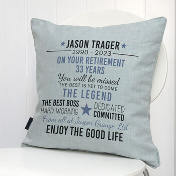 Personalised Retirement Cushion, 6 of 7