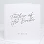 Father Of The Bride Personalised Wedding Card, thumbnail 1 of 3