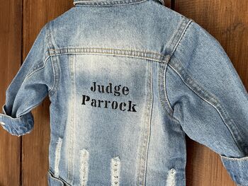 Baby/Toddler Denim Jacket With Embroidered Name, 3 of 7