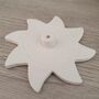 Sun Shaped White Clay Incense Holder, thumbnail 4 of 4