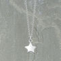 Solid Sterling Silver Star Necklace, thumbnail 4 of 5