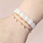 Boho Style Sunshine Triple Stack Bracelet Set Mixed Textures, thumbnail 1 of 3