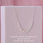 Sterling Silver Morse Code Necklace With Custom Hidden Message, thumbnail 1 of 10