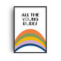 All The Young Dudes Nursery Retro Art Print, thumbnail 2 of 4