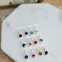 Sterling Silver 925 Any Birthstone Stacking Stretch Bead Ring, thumbnail 5 of 8