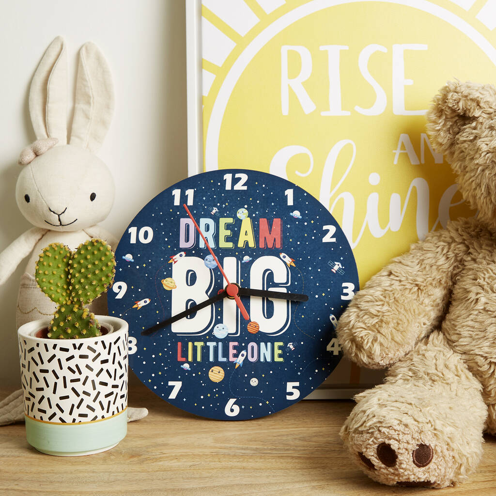 Dream Big Little One Children's Clock, 1 of 5