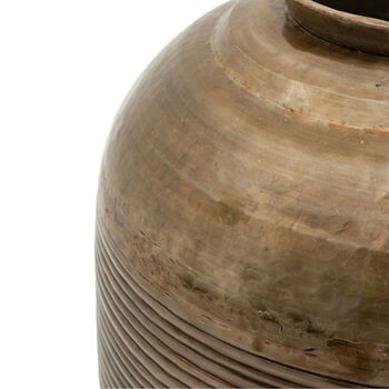 Souk Large Bronze Aluminium Vase, 6 of 7
