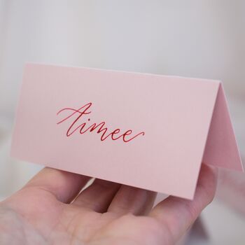 Pink Bridal Shower Hen Party Place Card Decor X 10, 4 of 6