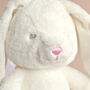 Personalised Large Ivory Bunny Soft Toy, thumbnail 3 of 3