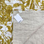 Everly Linen Quilted Throw Mustard Yellow, thumbnail 6 of 8