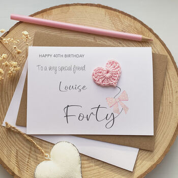 Personalised 40th Birthday Friend Card, 2 of 2