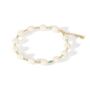 Gold Plated Freshwater Pearl And Amazonite Bracelet, thumbnail 2 of 4