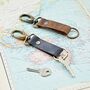 Personalised Buffalo Leather Keyring With Hook, thumbnail 2 of 9