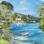 Port Navas, Cornwall Collage Art Print, thumbnail 2 of 5