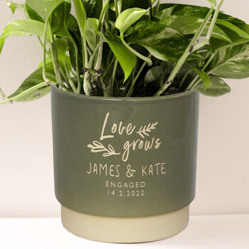 Personalised Engagement Indoor Plant Pot, 2 of 7