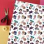 Tv Detective Gift Wrap | 90s Mystery Wrapping Paper, thumbnail 1 of 8