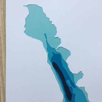 Bassenthwaite Water Bathymetric Map, 4 of 7