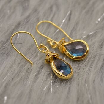 Labradorite Cute Dangle Silver Earrings, 6 of 10