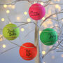 Vibrant Tennis Ball Christmas Bauble, thumbnail 1 of 10