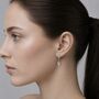 Art Deco Silver Drop Earrings, thumbnail 2 of 11