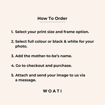 Personalised Mum To Be Print, Gift For New Mum, 5 of 6