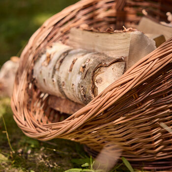 Avalon Two Tone Wicker Log Basket, 4 of 6